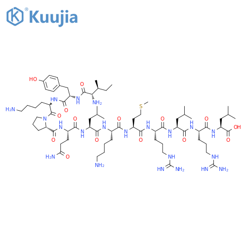 L-Leucine,L-isoleucyl-L-tyrosyl-L-lysyl-L-prolyl-L-glutaminyl-L-leucyl-L-lysyl-L-methionyl-L-arginyl-L-leucyl-L-arginyl- structure