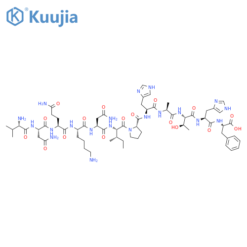 L-Phenylalanine,L-valyl-L-asparaginyl-L-glutaminyl-L-lysyl-L-asparaginyl-L-isoleucyl-L-prolyl-L-histidyl-L-alanyl-L-threonyl-L-histidyl- structure