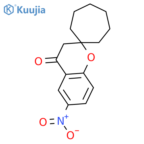 SPIRO[2H-1-BENZOPYRAN-2,1'-CYCLOHEPTAN]-4(3H)-ONE, 6-NITRO- structure