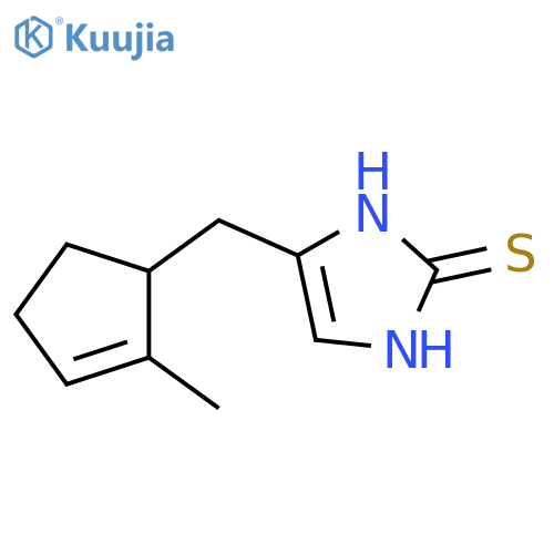 2H-Imidazole-2-thione,1,3-dihydro-4-[(2-methyl-2-cyclopenten-1-yl)methyl]- structure