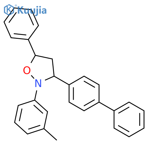 Isoxazolidine, 3-[1,1'-biphenyl]-4-yl-2-(3-methylphenyl)-5-phenyl- structure