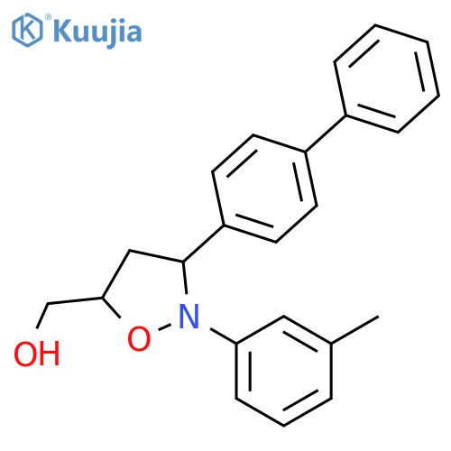 5-Isoxazolidinemethanol, 3-[1,1'-biphenyl]-4-yl-2-(3-methylphenyl)- structure