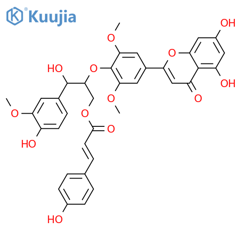 Aegicin; (7''R*,8''S*)-form, 3''-Methoxy, 9''-O-(4-hydroxy-E-cinnamoyl) structure