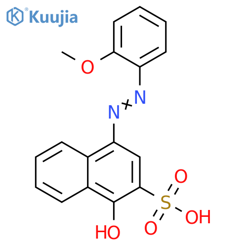 2-Naphthalenesulfonic acid, 1-hydroxy-4-[(2-methoxyphenyl)azo]- structure