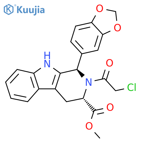 (1R,3S)-1-(1,3-Benzodioxol-5-yl)-2-(2-chloroacetyl)-2,3,4,9-tetrahydro-1H-pyrido[3,4-b]indole-3-carboxylic Acid Methyl Ester structure