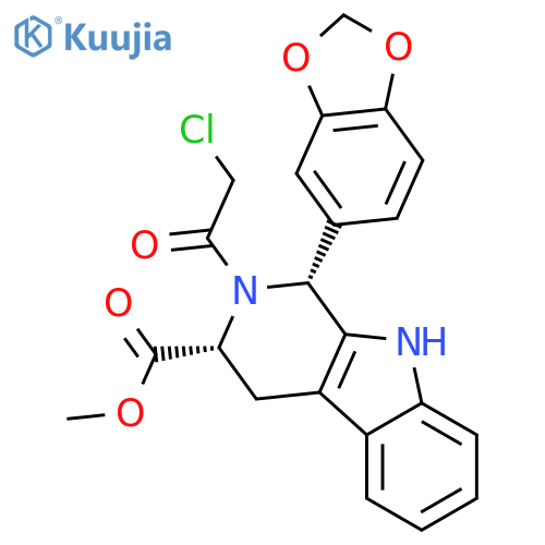 (1R,3S)-1-(1,3-Benzodioxol-5-yl)-2-(2-chloroacetyl)-2,3,4,9-tetrahydro-1H-pyrido3,4-bindole-3-carboxylic Acid Methyl Ester structure