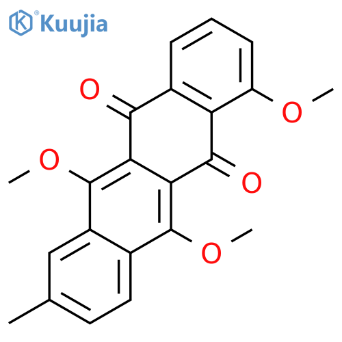 5,12-Naphthacenedione, 1,6,11-trimethoxy-8-methyl- structure