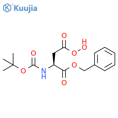 Butaneperoxoic acid,3-[[(1,1-dimethylethoxy)carbonyl]amino]-4-oxo-4-(phenylmethoxy)-,(3S)- structure