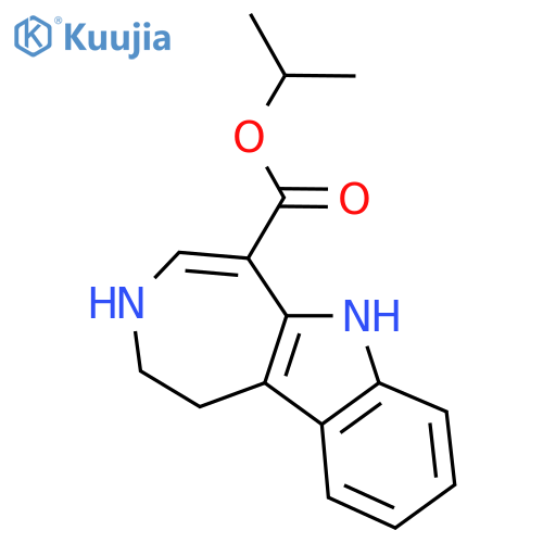 Iso-propyl 1,2,3,6-tetrahydroazepino[4,5-B]indole-5-carboxylate structure