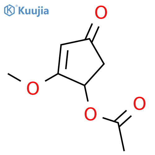 2-Cyclopenten-1-one, 4-(acetyloxy)-3-methoxy- structure