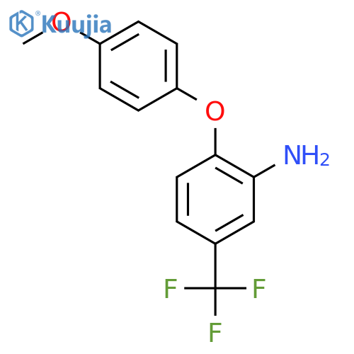 3-Amino-4-(4-methoxyphenoxy)benzotrifluoride structure