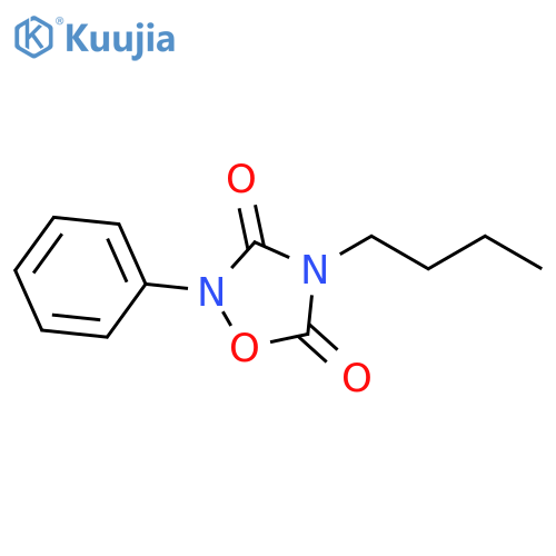 1,2,4-Oxadiazolidine-3,5-dione, 4-butyl-2-phenyl- structure