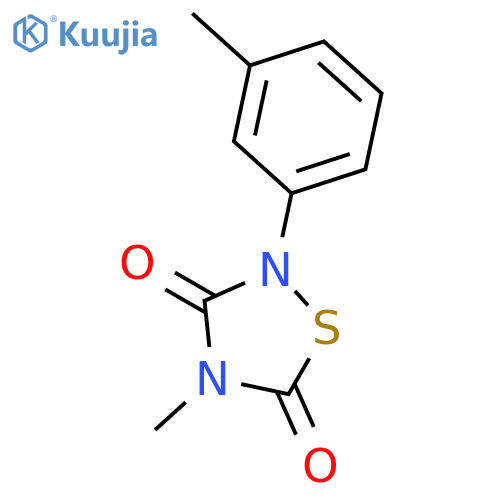 1,2,4-THIADIAZOLIDINE-3,5-DIONE, 4-METHYL-2-(3-METHYLPHENYL)- structure