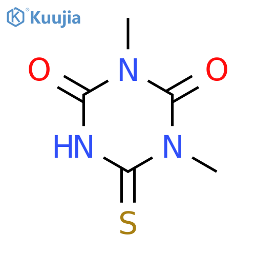 1,3,5-Triazine-2,4(1H,3H)-dione, dihydro-1,3-dimethyl-6-thioxo- structure