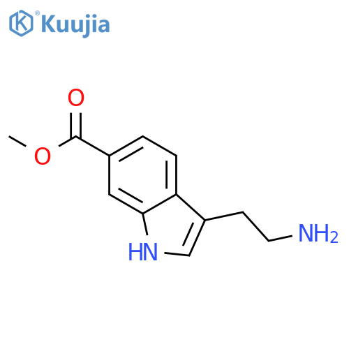 methyl 3-(2-aminoethyl)-1H-indole-6-carboxylate structure