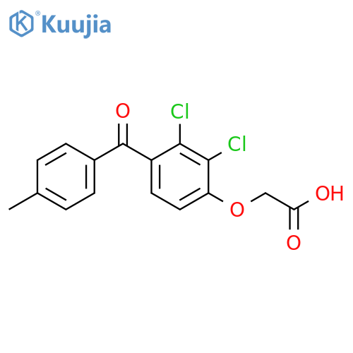 Acetic acid, [2,3-dichloro-4-(4-methylbenzoyl)phenoxy]- structure