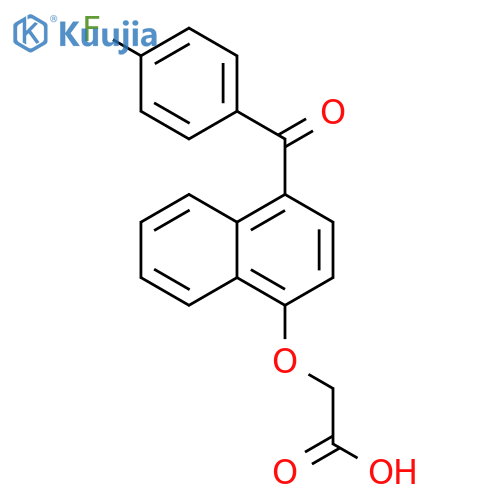 Acetic acid, [[4-(4-fluorobenzoyl)-1-naphthalenyl]oxy]- structure