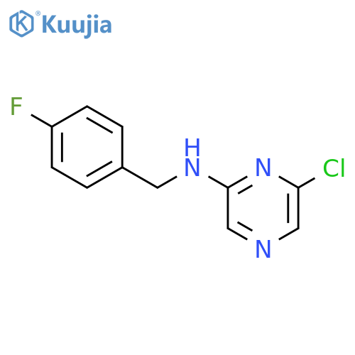 6-Chloro-n-(4-fluorophenyl)methylpyrazin-2-amine structure