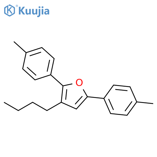 Furan, 3-butyl-2,5-bis(4-methylphenyl)- structure