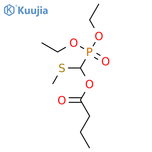 BUTANOIC ACID, (DIETHOXYPHOSPHINYL)(METHYLTHIO)METHYL ESTER structure
