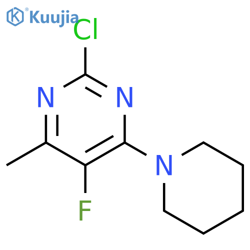 PYRIMIDINE, 2-CHLORO-5-FLUORO-4-METHYL-6-(1-PIPERIDINYL)- structure