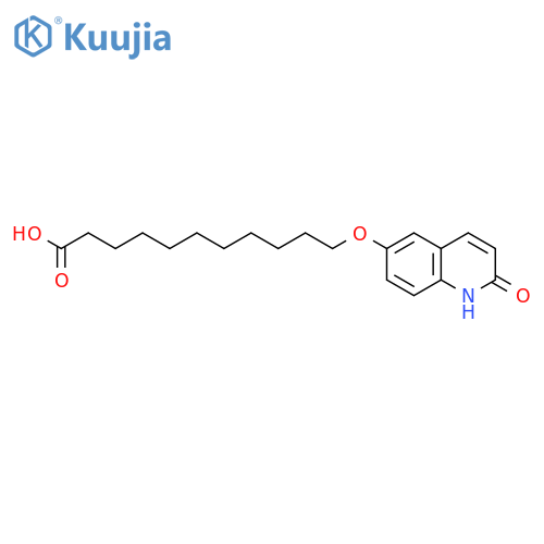 Undecanoic acid, 11-[(1,2-dihydro-2-oxo-6-quinolinyl)oxy]- structure