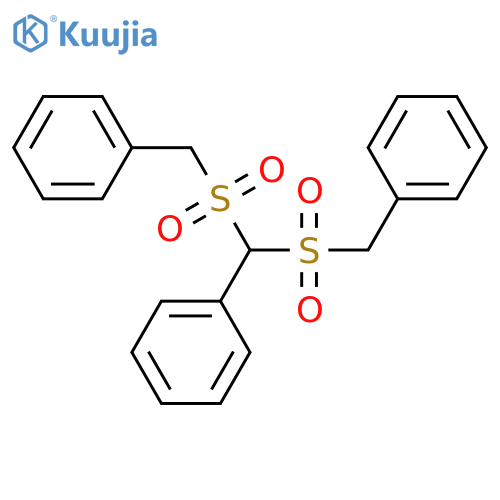 Benzene,1,1'-[(phenylmethylene)bis(sulfonylmethylene)]bis- (9CI) structure