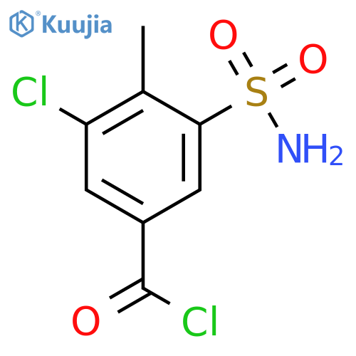 Benzoyl chloride, 3-(aminosulfonyl)-5-chloro-4-methyl- structure