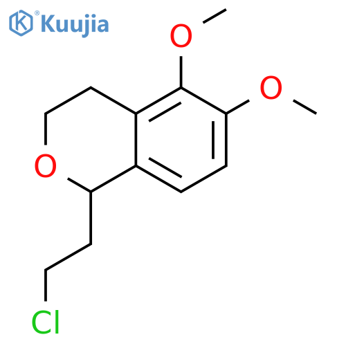 1H-2-Benzopyran, 1-(2-chloroethyl)-3,4-dihydro-5,6-dimethoxy- structure