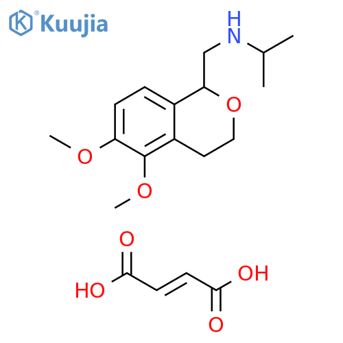 1H-2-Benzopyran-1-methanamine,3,4-dihydro-5,6-dimethoxy-N-(1-methylethyl)-, (2E)-2-butenedioate (1:1) structure