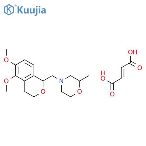 Morpholine,4-[(3,4-dihydro-5,6-dimethoxy-1H-2-benzopyran-1-yl)methyl]-2-methyl-,(2E)-2-butenedioate (1:1) structure