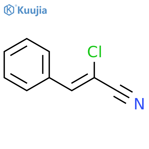 2-Propenenitrile, 2-chloro-3-phenyl-, (2Z)- structure