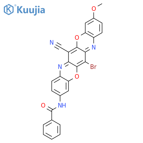 Benzamide, N-(6-bromo-13-cyano-10-methoxy-3-triphenodioxazinyl)- structure