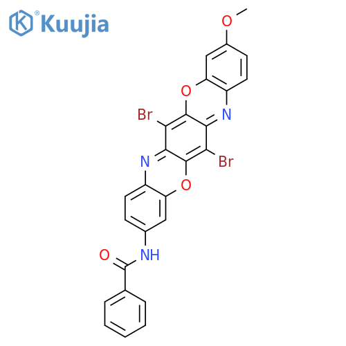 BENZAMIDE, N-(6,13-DIBROMO-10-METHOXY-3-TRIPHENODIOXAZINYL)- structure