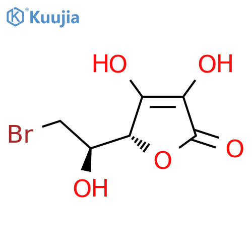 (5R)-5-(1R)-2-bromo-1-hydroxyethyl-3,4-dihydroxy-2,5-dihydrofuran-2-one structure