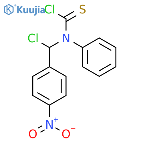 Carbamothioic chloride, [chloro(4-nitrophenyl)methyl]phenyl- structure
