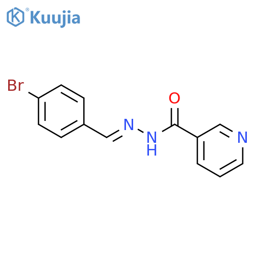 3-PYRIDINECARBOXYLIC ACID, [(4-BROMOPHENYL)METHYLENE]HYDRAZIDE structure