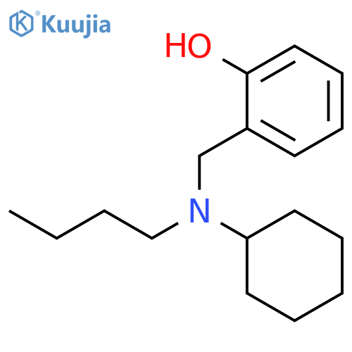 Phenol, 2-[(butylcyclohexylamino)methyl]- structure