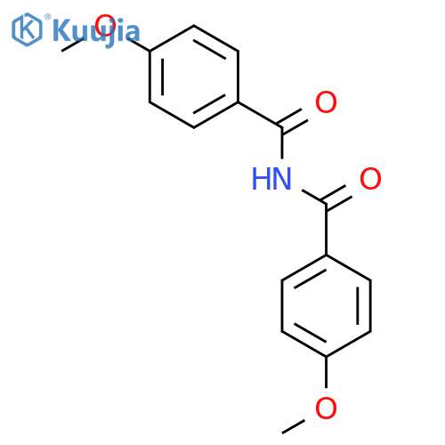 Benzamide, 4-methoxy-N-(4-methoxybenzoyl)- structure