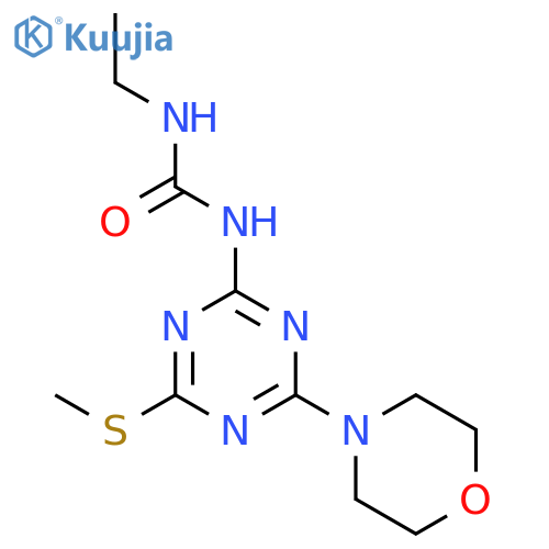 Urea, N-ethyl-N'-[4-(methylthio)-6-(4-morpholinyl)-1,3,5-triazin-2-yl]- structure