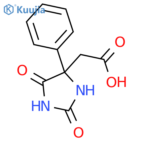 4-IMIDAZOLIDINEACETIC ACID, 2,5-DIOXO-4-PHENYL- structure