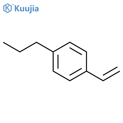 Benzene, 1-ethenyl-4-propyl- structure