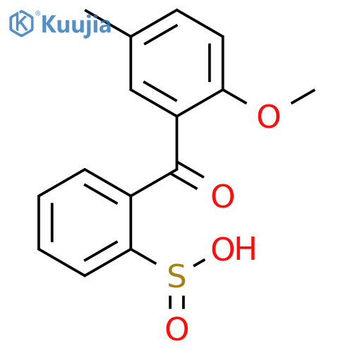 BENZENESULFINIC ACID, 2-(2-METHOXY-5-METHYLBENZOYL)- structure