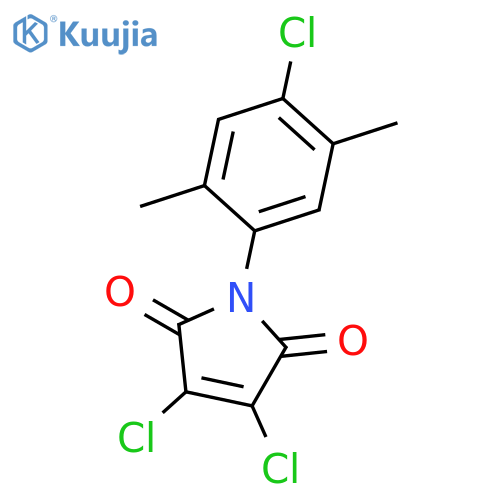 1H-Pyrrole-2,5-dione, 3,4-dichloro-1-(4-chloro-2,5-dimethylphenyl)- structure