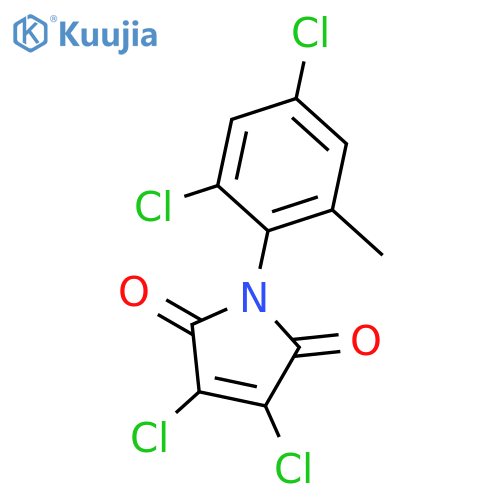 1H-Pyrrole-2,5-dione, 3,4-dichloro-1-(2,4-dichloro-6-methylphenyl)- structure