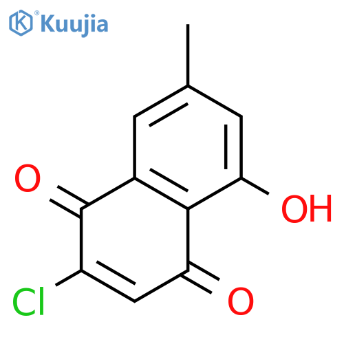 1,4-Naphthalenedione, 2-chloro-5-hydroxy-7-methyl- structure