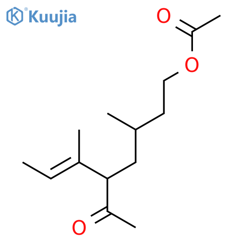 2-Heptanone, 7-(acetyloxy)-5-methyl-3-(1-methyl-1-propenyl)- structure