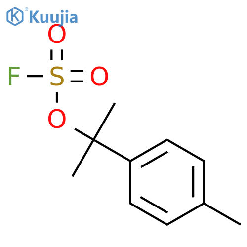 Fluorosulfuric acid, 1-methyl-1-(4-methylphenyl)ethyl ester structure