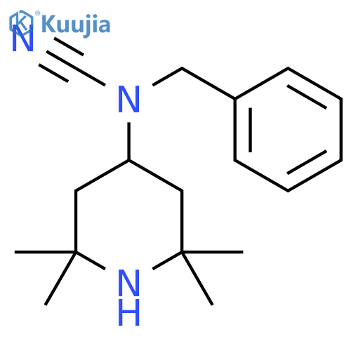 Cyanamide, (phenylmethyl)(2,2,6,6-tetramethyl-4-piperidinyl)- structure