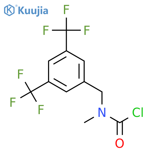 N-[[3,5-bis(trifluoromethyl)phenyl]methyl]-N-methyl-carbamoyl chloride structure